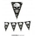 GALLARDETE CALAVERAS 300 CMS 20X30 CM PAPEL